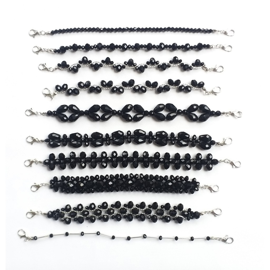 Hitam Series - Konektor Masker - Kalung Masker - Pengait Masker - Rantai Tali Kalung Masker