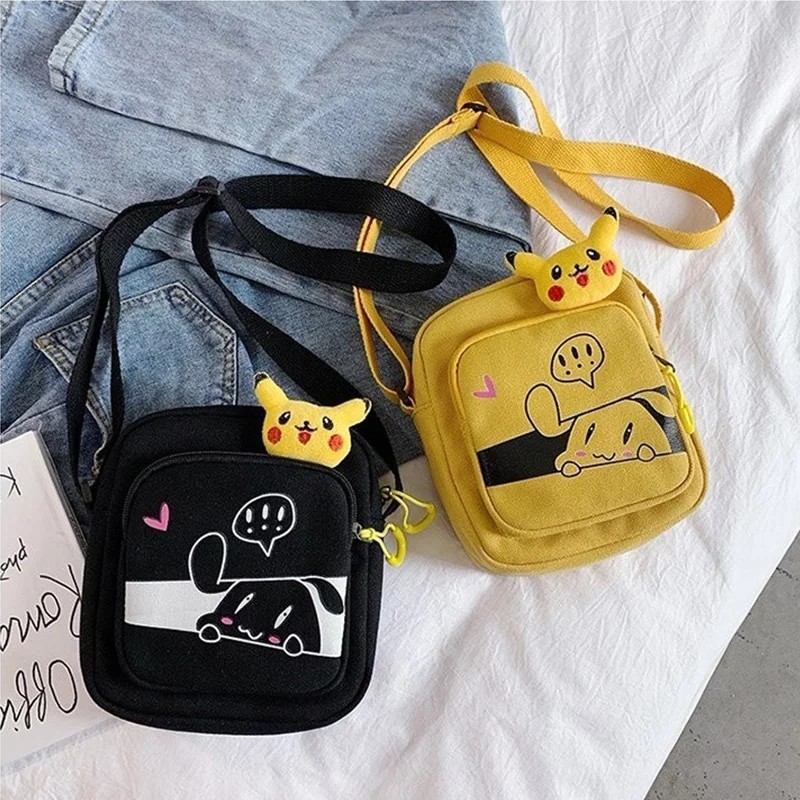 Gtf - Tas Selempang Wanita Perempuan Tas Selempang Anak Mini Motif Pokemon Lucu