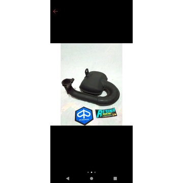 Knalpot bigbox Vespa leher PRESAN rapih suara halus kualitas bahan bagus-Bigbox biasa