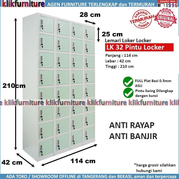 

Cabinet | Promo Loker Besi Locker Besi 32 Pintu Sapporo Sap Lk-032