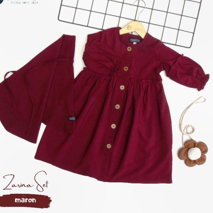 Gamis Anak Zarina Usia 1-8 tahun