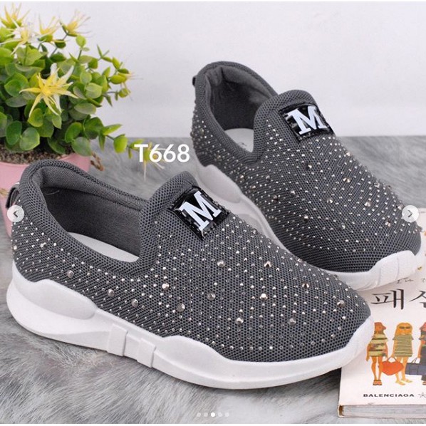 Sneakers  wanita T668 import realpict