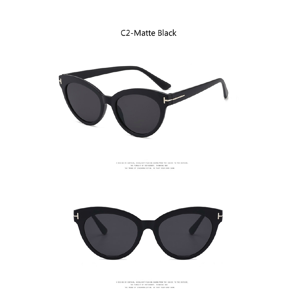 European and American retro trend ins men and women street shooting cat eye sunglasses