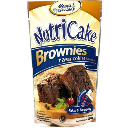 

NUTRICAKE TEPUNG BROWNIES OVEN / KUKUS / PRAKTIS TANPA MIXER