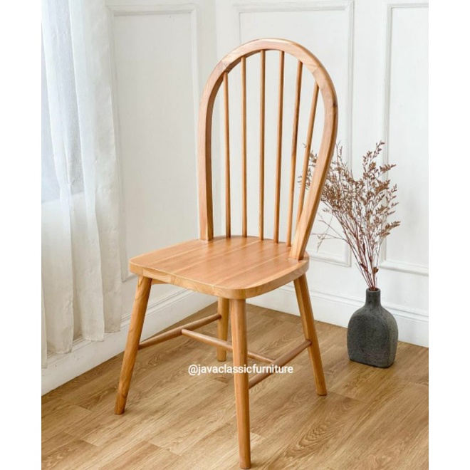 1 SET KURSI BALON MEJA TEMPAT MAKAN KELUARGA 4 PCS UKURAN 120x80x70cm CAFE RESTO RESTORAN DINNING CHAIR MINIMALIS VINTAGE RETRO MURAH BAHAN KAYU JATI BERKUALITAS FURNITURE JEPARA-2