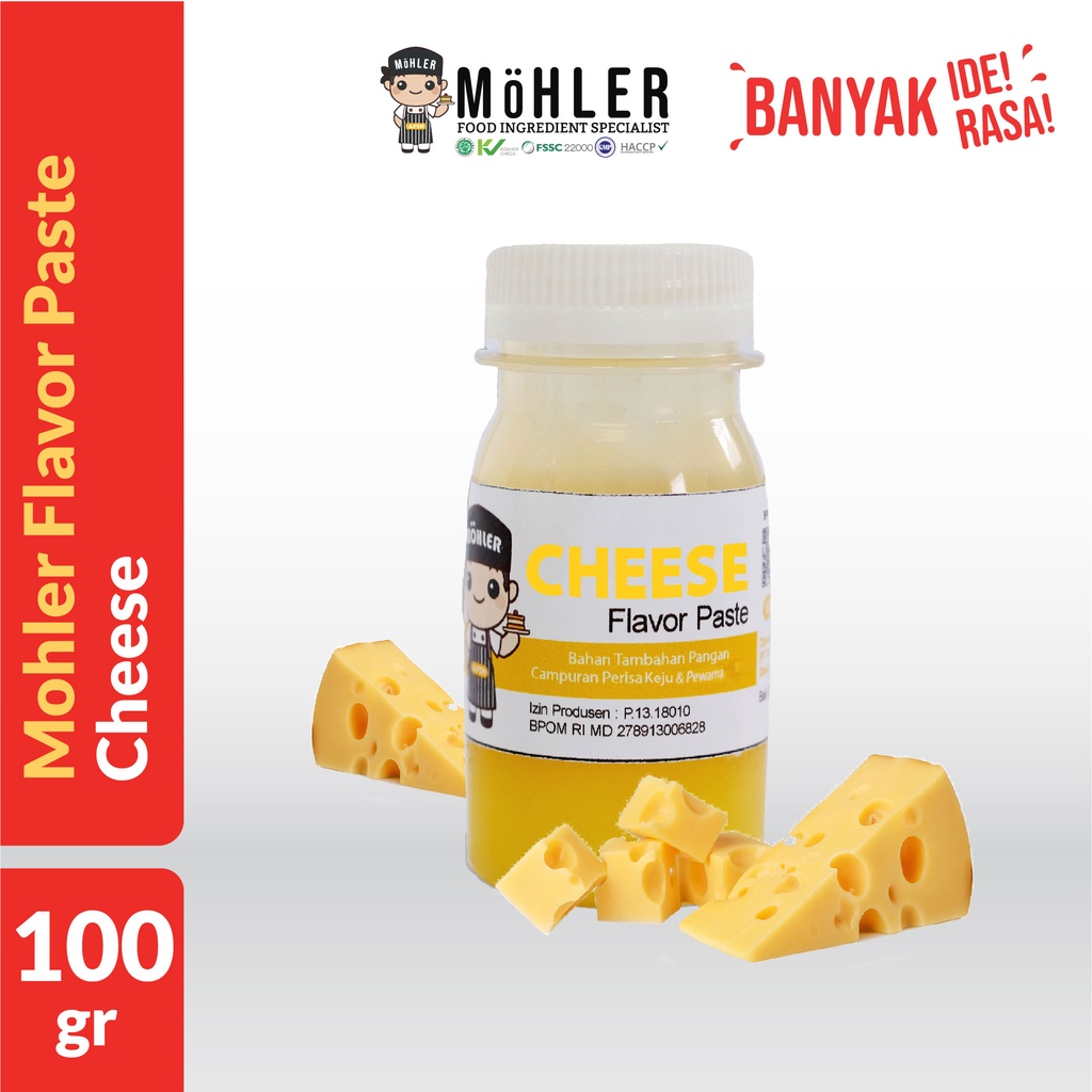 MOHLER Pasta perisa pewarna KEJU / CHEESE (KLIK KOMBO HEMAT UNTUK BELI 1 GRATIS 1)