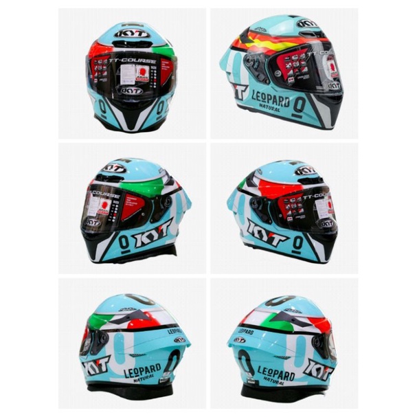 Helm KYT TT Course Dalla Porta | Leopard / TTC Dalla Porta / Produk Original