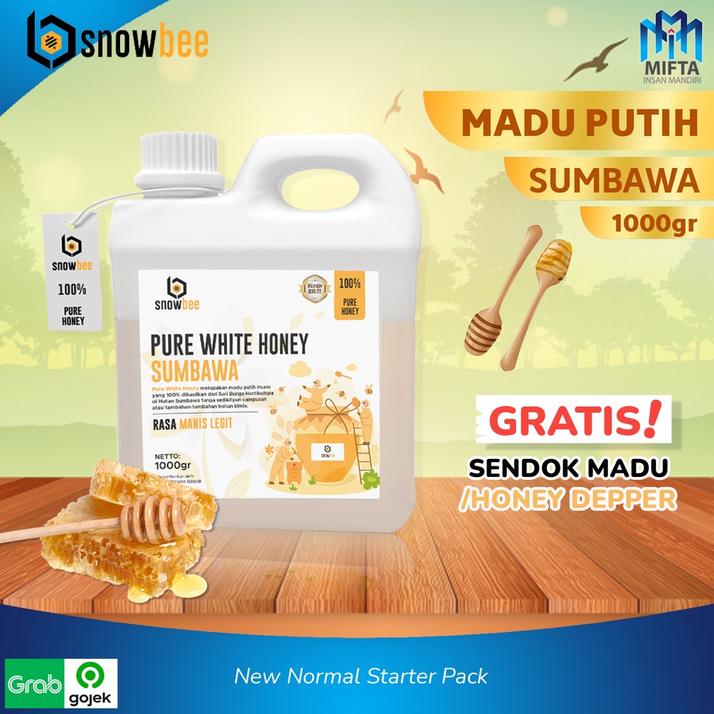 MADU PUTIH SUMBAWA 1KG / MADU PUTIH / WHITE HONEY / MADU PUTIH 1000GR