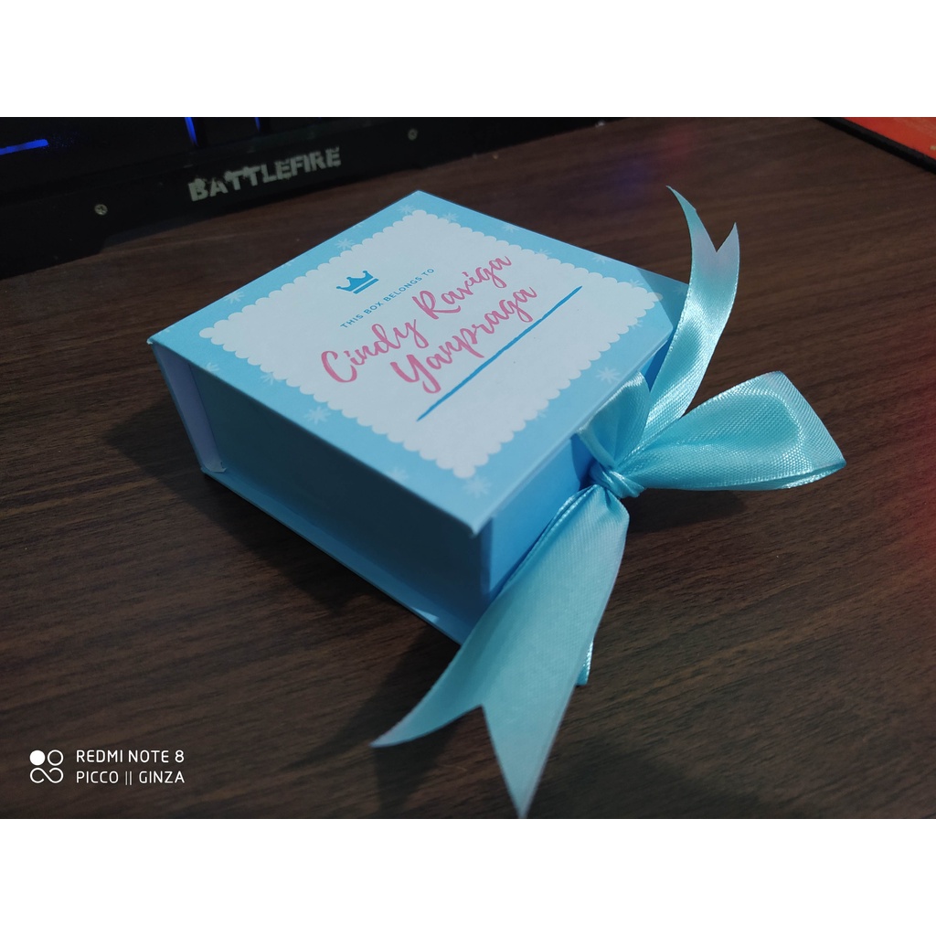

Gift BOX 12x12x3cm || Custom Design || Kotak Kado accesories || hampers || Kotak Perhiasan