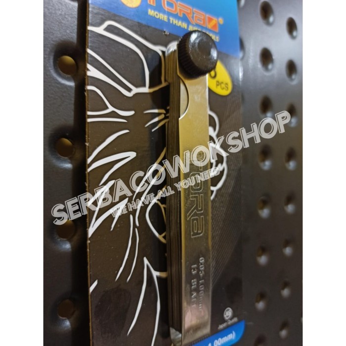 Tora Feeler Gauge 13 Blades 0,05-1,00mm Stel Klep Fuller Termurah