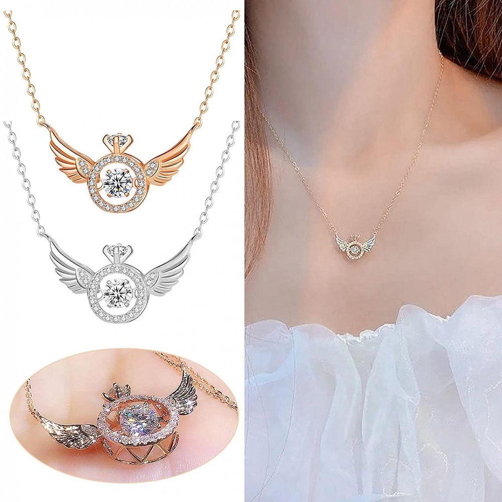 Lily Angel Sayap Kalung Fashion Hadiah Wanita Gadis Perhiasan