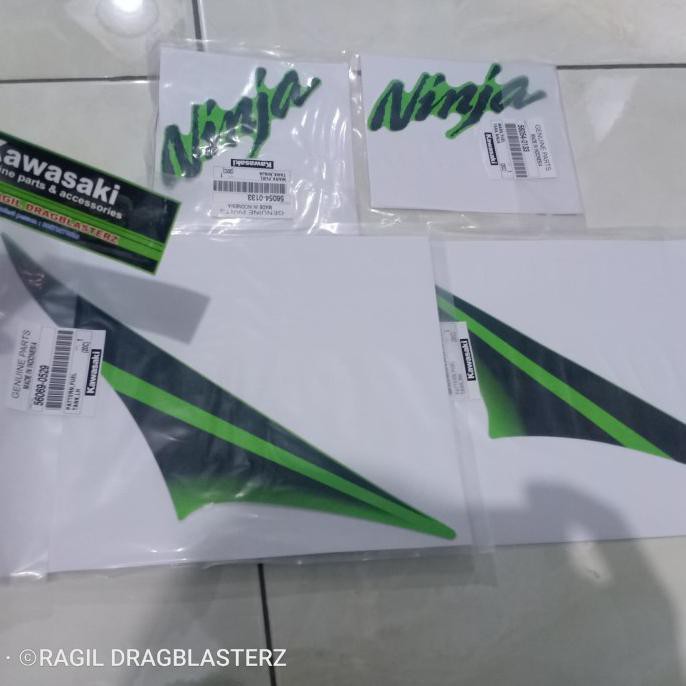 striping stiker tangki set ninja rr old SE hijau original Kawasaki
