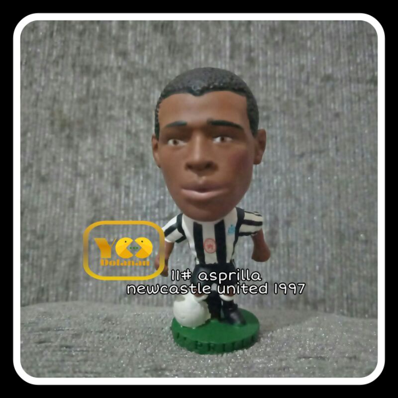 11# ASPRILLA - NEWCASTLE UNITED 1997 CORINTHIAN PROSTARS FIGURE PEMAIN BOLA