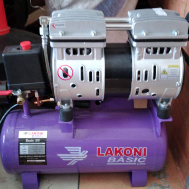 Jual BASIC 9 S LAKONI OILLES COMPRESSOR KOMPRESOR ANGIN TANPA OLI 3/4 ...