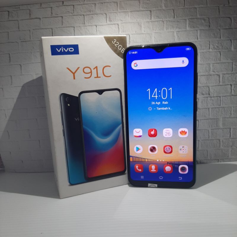 HANDPHONE HP VIVO Y91C 2/32 FULLSET NO HFSECOND SEKEN