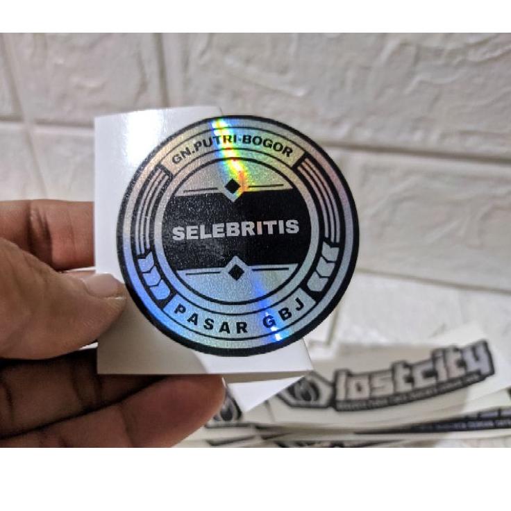 

[PROMO JI836] Custom Sticker Vinyl Stiker Hologram A3 Logo Toko Bengkel Komunitas Thailook LAY PROJECT Harga Promo