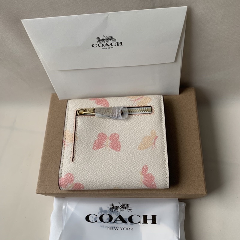 Coach Small Wallet With Butterfly Print