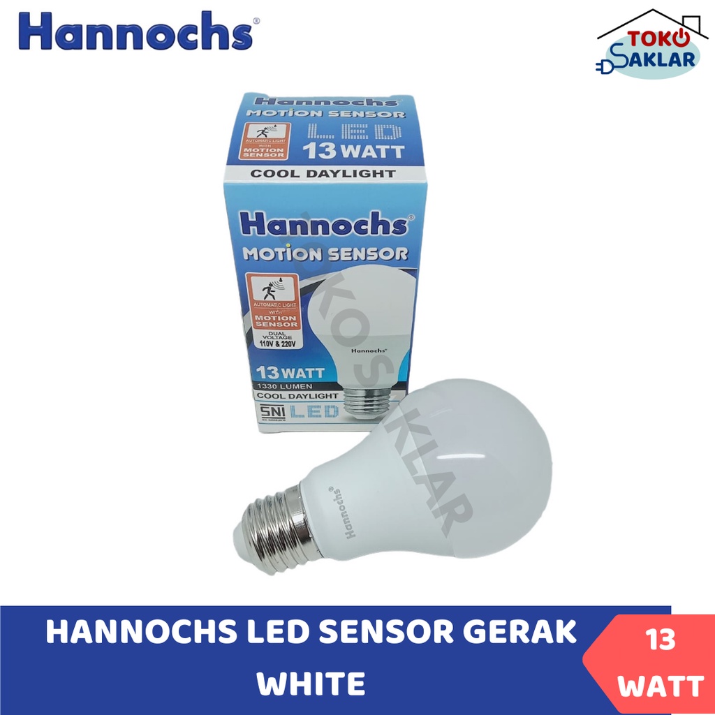 Lampu Sensor Gerak Hannoch 13w Motion Sensor 13 watt