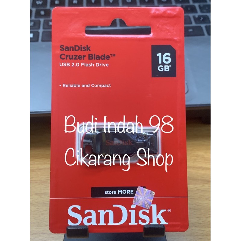 Original Sandisk Flasdisk 16gb Cruzer Blade CZ50 USB Flash Disk 16Gb