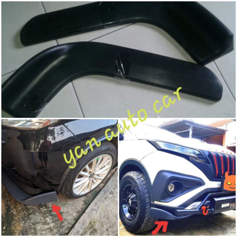 Winglet Lips Bumper Mobil Honda Jazz Diffuser Depan PLASTIK