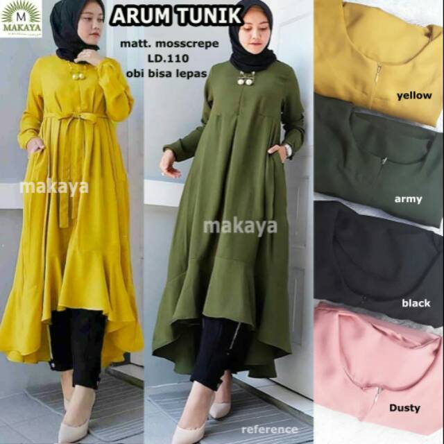 TUNIK // ARUM TUNIK // BAHAN MOSCREPE