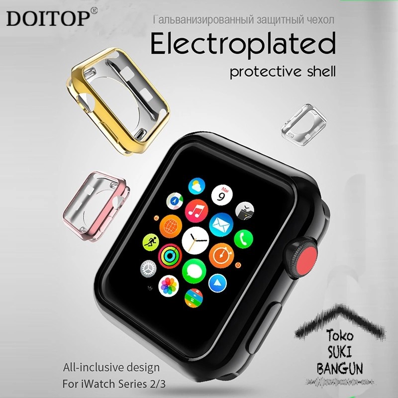 Bumper Case ELECTROPLATED Rubber Silicone for Apple Watch 38mm 42mm