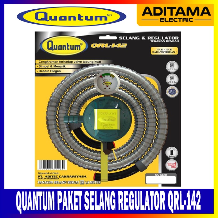 QUANTUM SELANG REGULATOR GAS QRL142 QRL-142