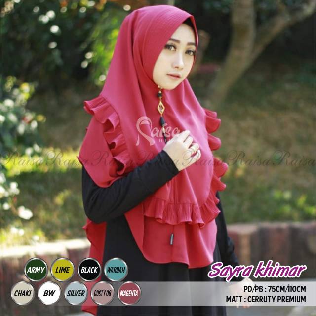 New.... Sayra Khimar dari Raisa Hijab