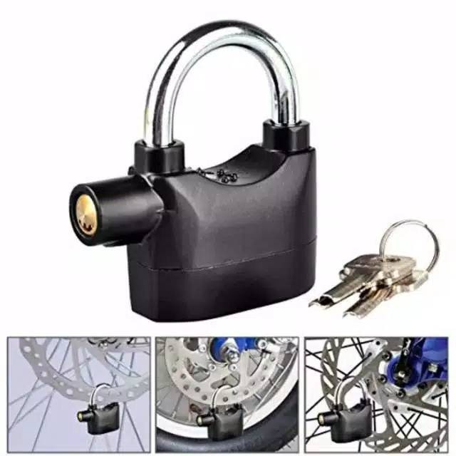 MILIKI SEGERA KUNCI GS-2 FREE BATERAI CADANGAN Gembok Alarm Anti Maling RING PANJANG 12 CM Anti Pencuri Pengaman Sepeda Motor Alarm COD THEGREAT88