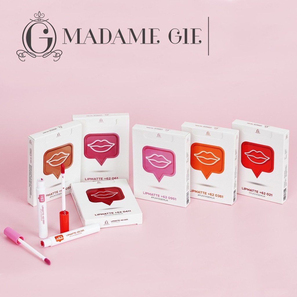 Madame Gie Lip Matte +62 Lip Stick Cream READY BPOM