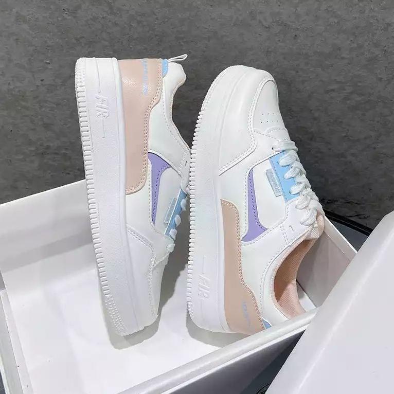 Moz31au22ј ◦ Sepatu Sneakers 2022 Sepatu Wanita Korea Sepatu Putih SH01