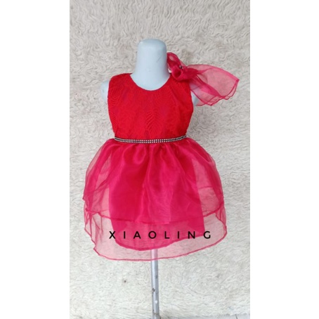 xiaolin dress / dress natal anak murah / dress imlek anak / kostum natal /cheongsam murah