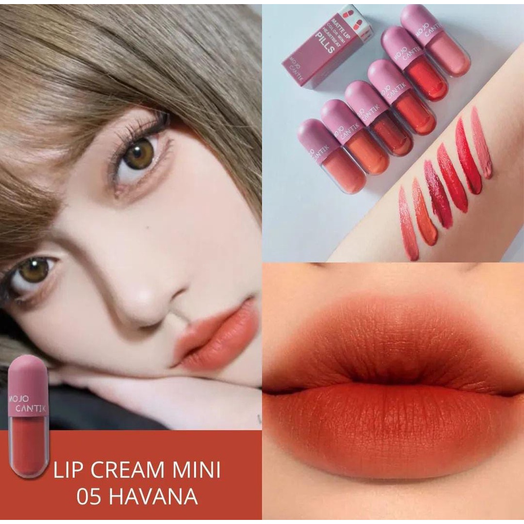 Lip Color Mini Heart Beat Pills by Mojocantik Lipcream Lembut Tahan Lama Pigmented