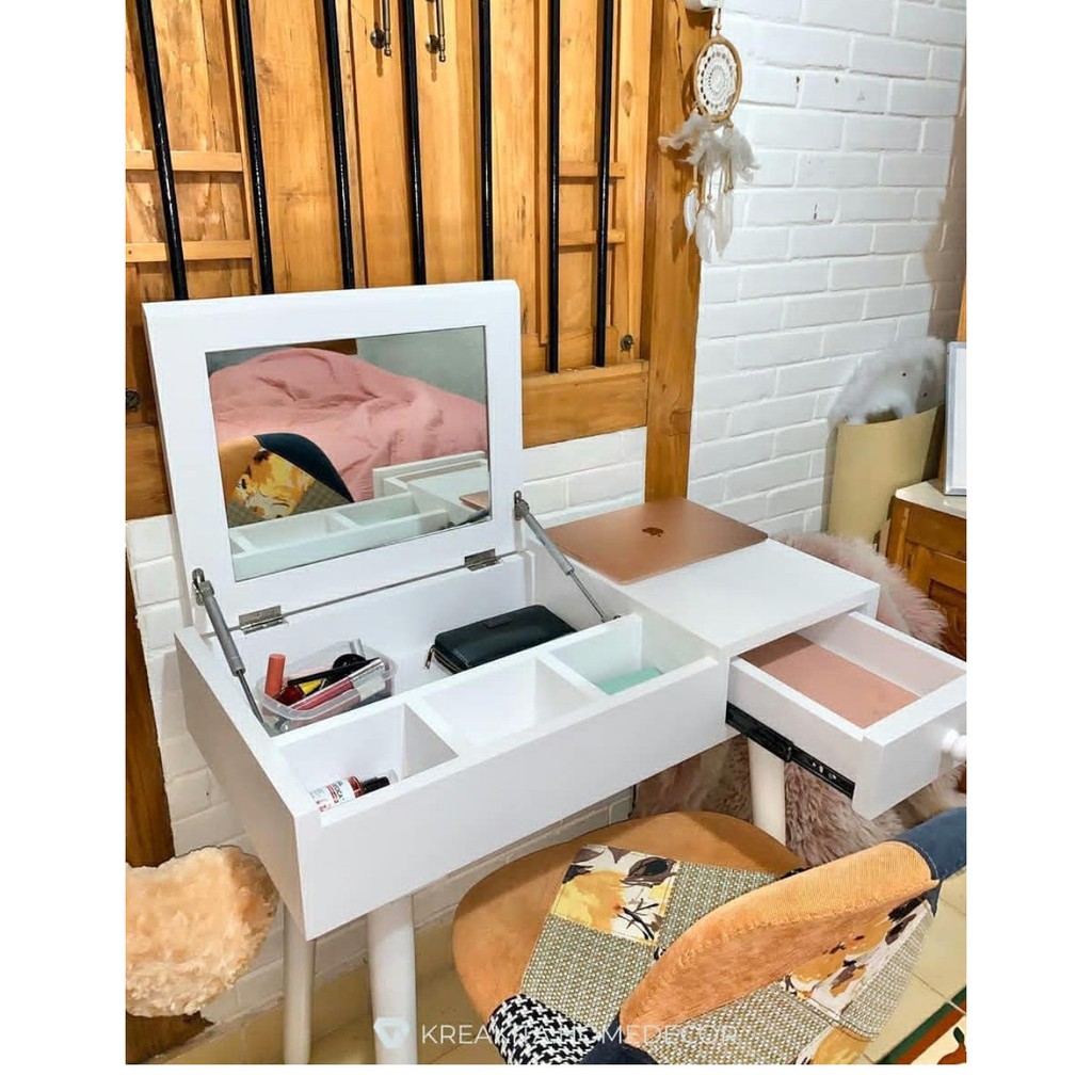 MEJA RIAS MODERN MINIMALIS SIMPEL KAYU MAHONI OVEN