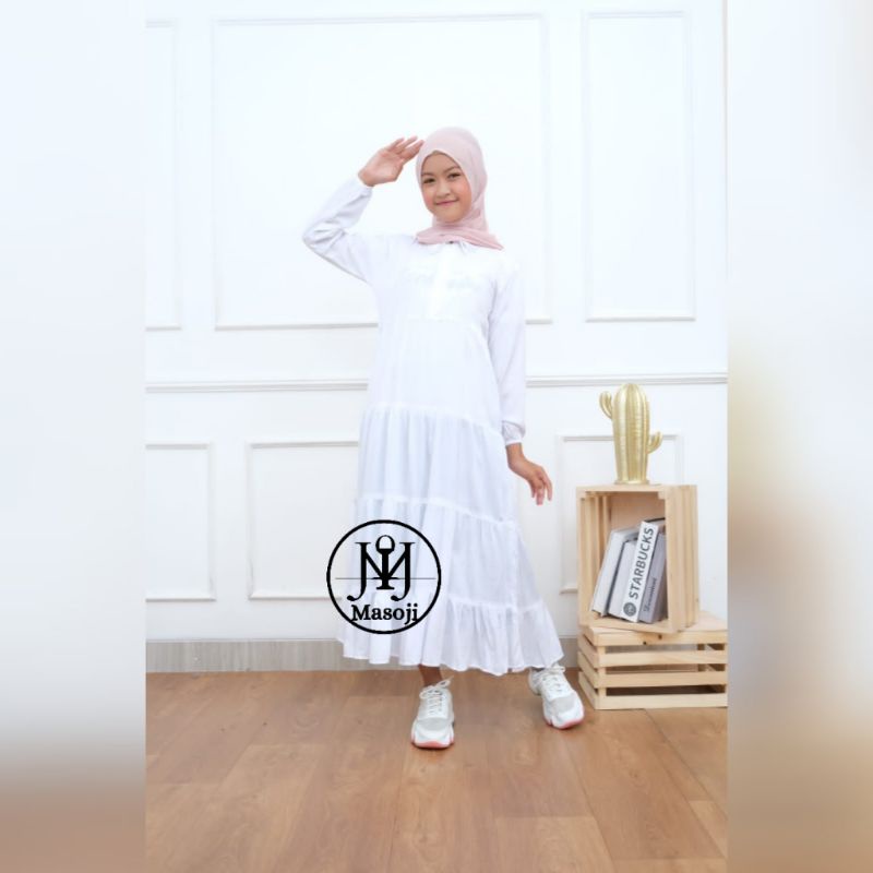 Aisy Gamis Kids ~ Gamis Anak Perempuan / Midi Dress Anak Perempuan Tanggung / Tunik Anak Perempuan-7