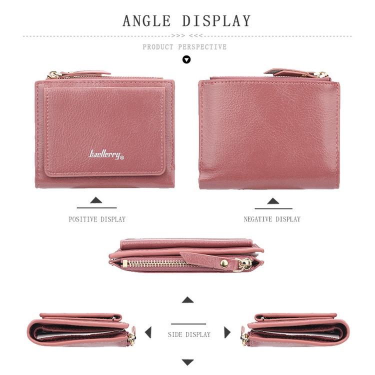 BAELLERRY 3528 Dompet Wanita Bahan Kulit PU Leather Premium WATCHKITE WKOS