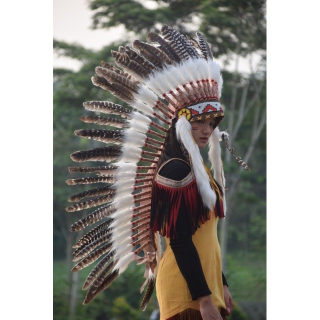 TOPI INDIAN - INDIAN HEADDRESS MEDIUM KALKUN MONTE BLURIK-AS STOCKED