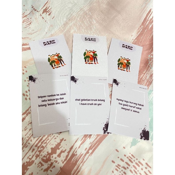 Atia Craft - Kartu Truth or Dare - Edisi Teman/Pasangan