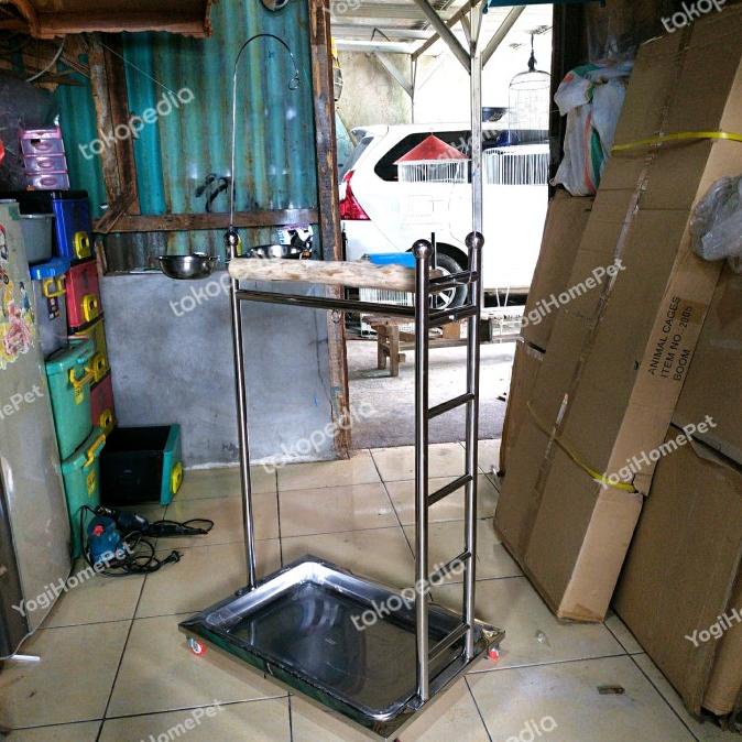 Kandang Kakak tua/makaw stainless/ tangkringan kakak tua stainless.