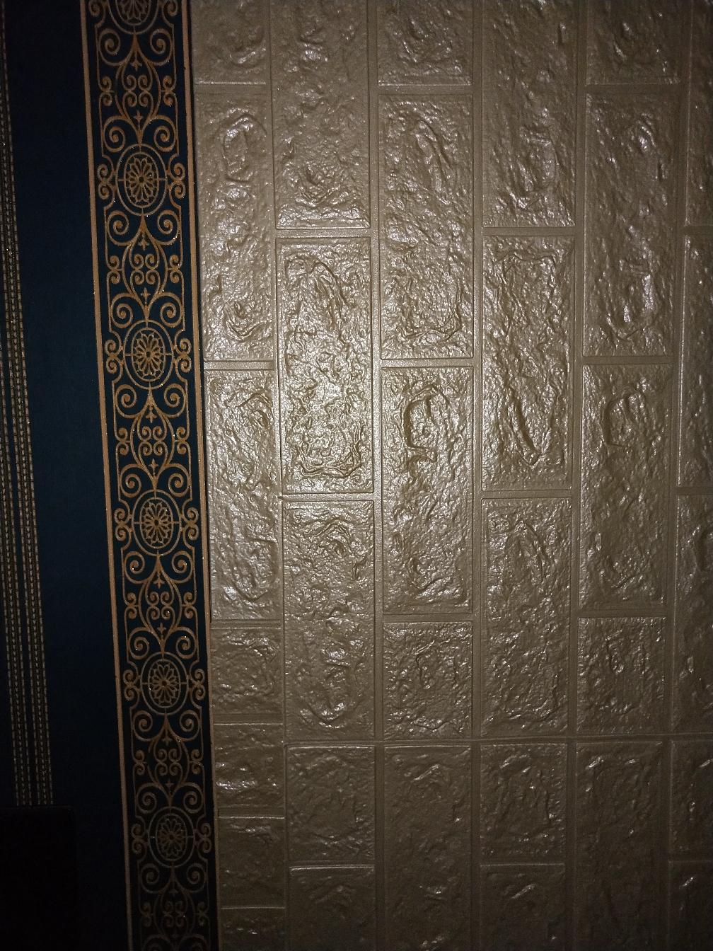 Wallfoam 3d Bata Coklat Ukuran 70cm X 77 Cm High Quality