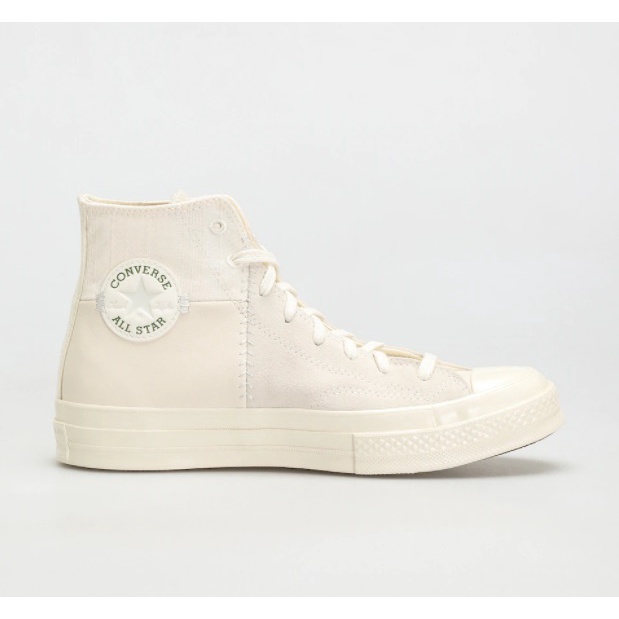 Converse Chuck 70 70s Crafted Mix Mixed Material Split Patchwork Hi Egret