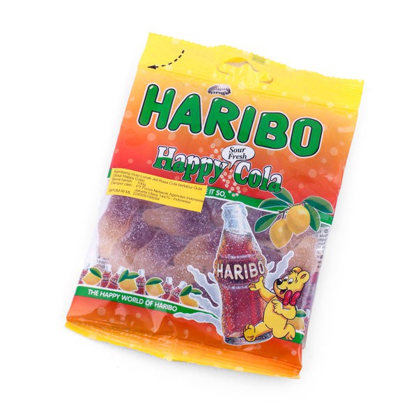 

HARIBO Happy Sour Fresh Cola Jelly Candy 100gr