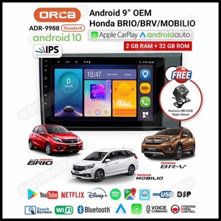 Head Unit Android Oem Brio Honda All New Brio Android Orca Adr-1088
