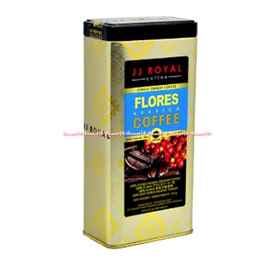 JJ Royal Flores Arabica Ground Coffee 200gr Kopi Bubuk Murni Kemasan Kaleng Kopi Instan Jjroyal Plores Arabika Jeje Royal