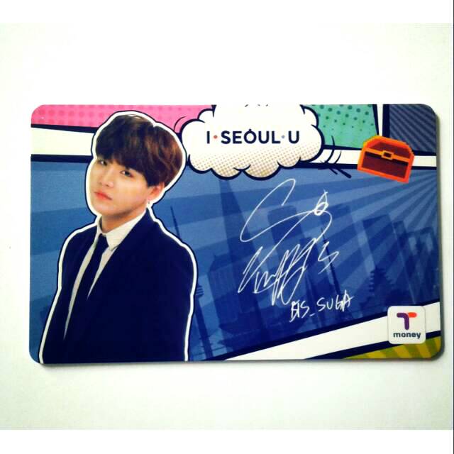 Tmoney Suga BTS I seoul U OFFICIAL