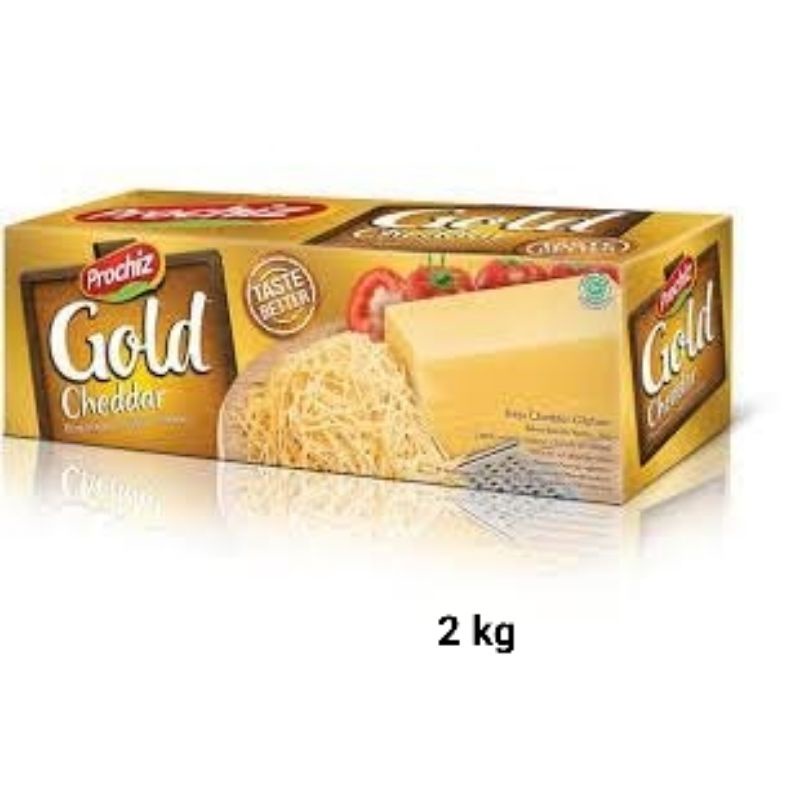 

Keju cheddar prochiz gold 2 kg