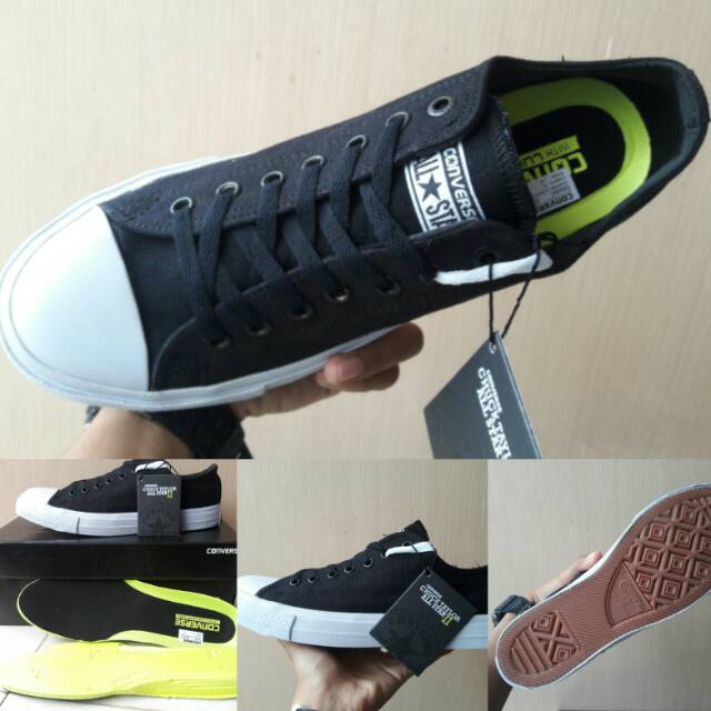 Sepatu Converse Allstar CT PRO LUNARLON BNIB IMPORT PREMIUM BLACK KETS SNEAKERS KADO PRIA WANITA