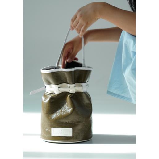 KWANI Celeb Patent Bucket Bag