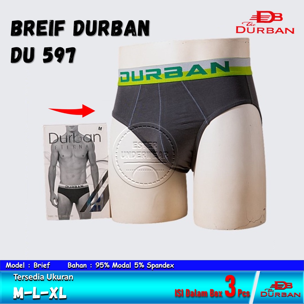 Celana Dalam Pria Durban DU 597 ISI 3Pcs