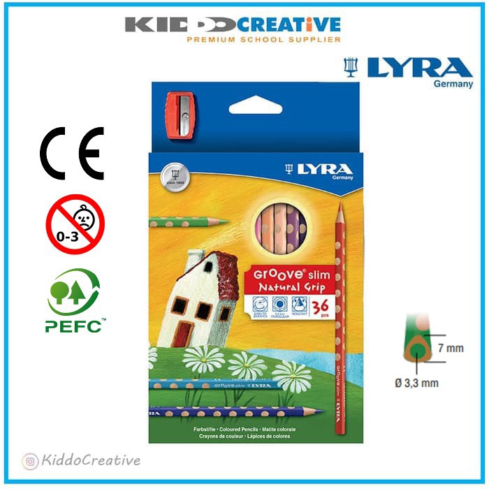 

LYRA GROOVE SLIM COLOUR PENCIL 36 COLS